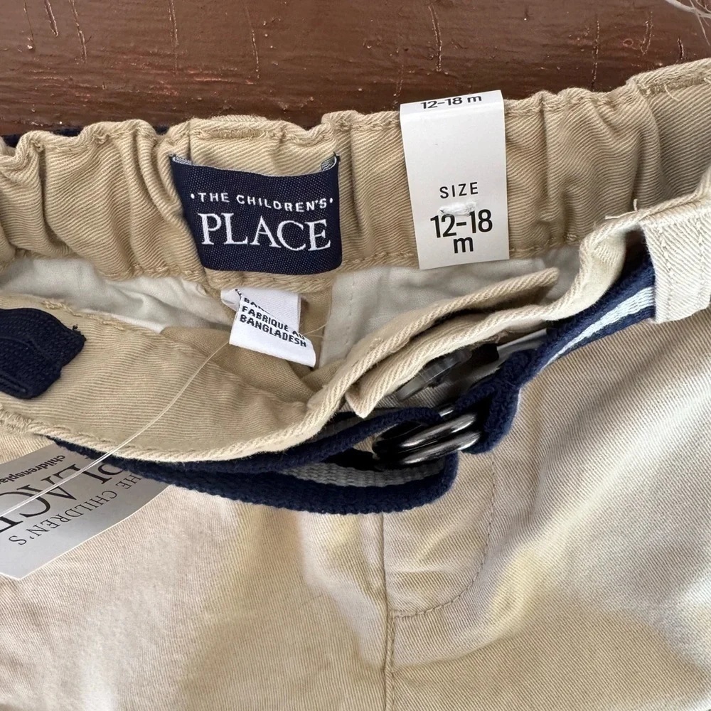 The Children’s Place khaki shorts. Boys 12-18 months. NWT